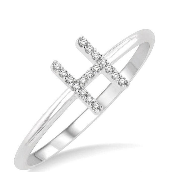 Parkplace Jewelers Block 'H' Initial Diamond Ring 365D9PPTSWG-H