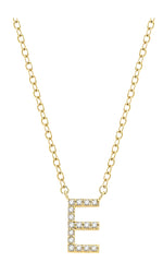 Parkplace Jewelers Block 'E' Initial Diamond Pendant 912F9PPTSPDYG-E