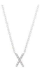 Parkplace Jewelers Block 'X' Initial Diamond Pendant 912F9PPFSPDWG-X