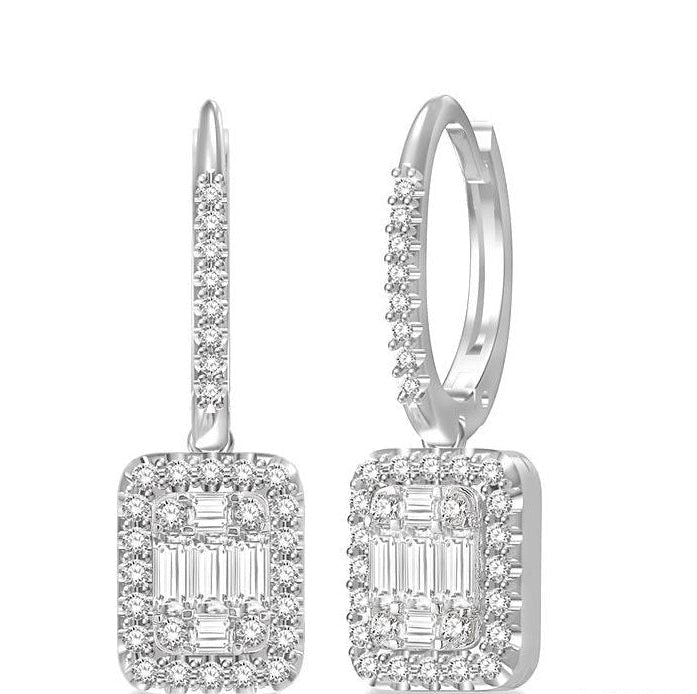 Parkplace Jewelers Halo Fusion Diamond Earrings 931H1PPFVERWG