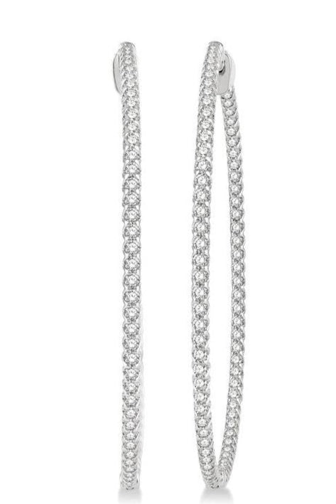 Parkplace Jewelers Inside-Out Diamond Hoop Earrings 629C0PPFGERWG-2.00