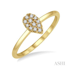ASHI Stackable Pear Shape Petite Diamond Fashion Ring 385B8PPTSYG