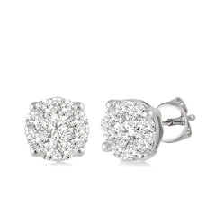 Parkplace Jewelers Round Shape Lovebright Essential Diamond Stud Earrings 91753PPFGERWG