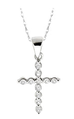 Parkplace Jewelers Cross Petite Diamond Pendant 95238PPFXPDW