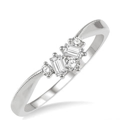 Parkplace Jewelers Chevron Baguette Diamond Wedding Band 31317PPFHWG