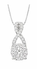 Parkplace Jewelers Round Shape Lovebright Diamond Pendant 94883PPFVPDWG