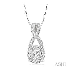 ASHI Round Shape Lovebright Diamond Pendant 94883PPFVPDWG