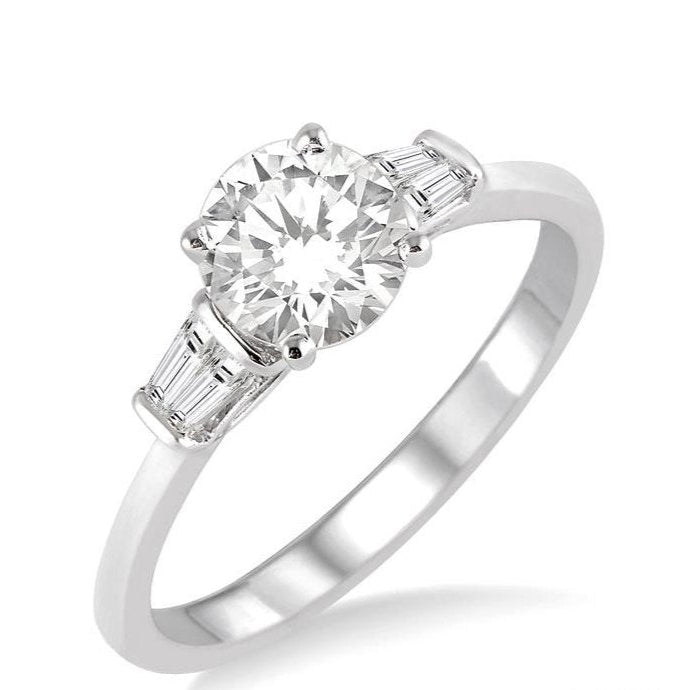 Parkplace Jewelers Round Shape Semi-Mount Diamond Engagement Ring 254L7PPFVWG-SM-RD