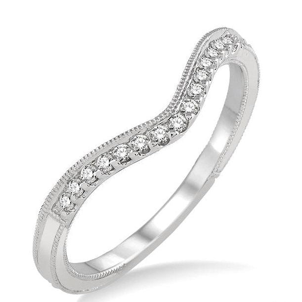 Parkplace Jewelers Chevron Diamond Wedding Band 14088PPFVWG-WB