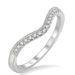 Parkplace Jewelers Chevron Diamond Wedding Band 14088PPFVWG-WB