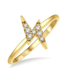 Parkplace Jewelers Stackable Lightning Bolt Petite Diamond Fashion Ring 385A8PPTSYG