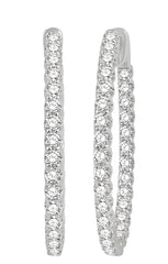 Parkplace Jewelers Inside-Out Diamond Oval Hoop Earrings 624B0PPFGERWG-3.00