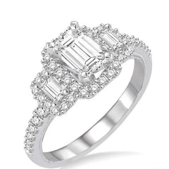 Parkplace Jewelers Emerald Shape Halo Diamond Engagement Ring 243C0PPFVWG-LE-1.35
