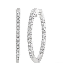 Parkplace Jewelers Inside-Out Diamond Hoop Earrings 64983PPFHERWG