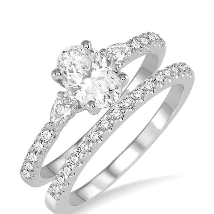 Parkplace Jewelers Oval Shape Diamond Wedding Set 23711PPFHWG-WS-OV