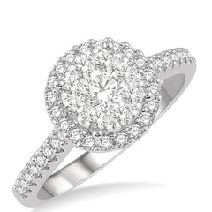 Parkplace Jewelers Round Shape Halo Lovebright Essential Diamond Engagement Ring 124F2PPFVWY