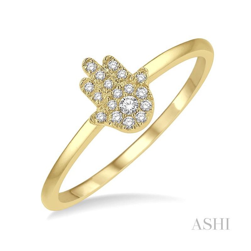 ASHI Stackable Hamsa Petite Diamond Fashion Ring 386H8PPTSYG