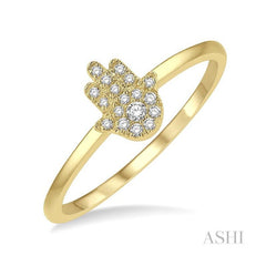 ASHI Stackable Hamsa Petite Diamond Fashion Ring 386H8PPTSYG