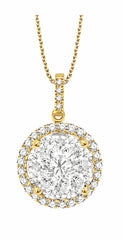 Parkplace Jewelers Round Shape Halo Lovebright Essential Diamond Pendant 94910PPFVPDYW-2.00