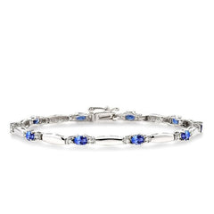 Parkplace Jewelers Oval Shape Gemstone & Diamond Bracelet 76790PPTSTZWG