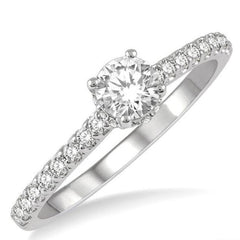 Parkplace Jewelers Round Shape Diamond Engagement Ring 259J4PPFHWG-LE