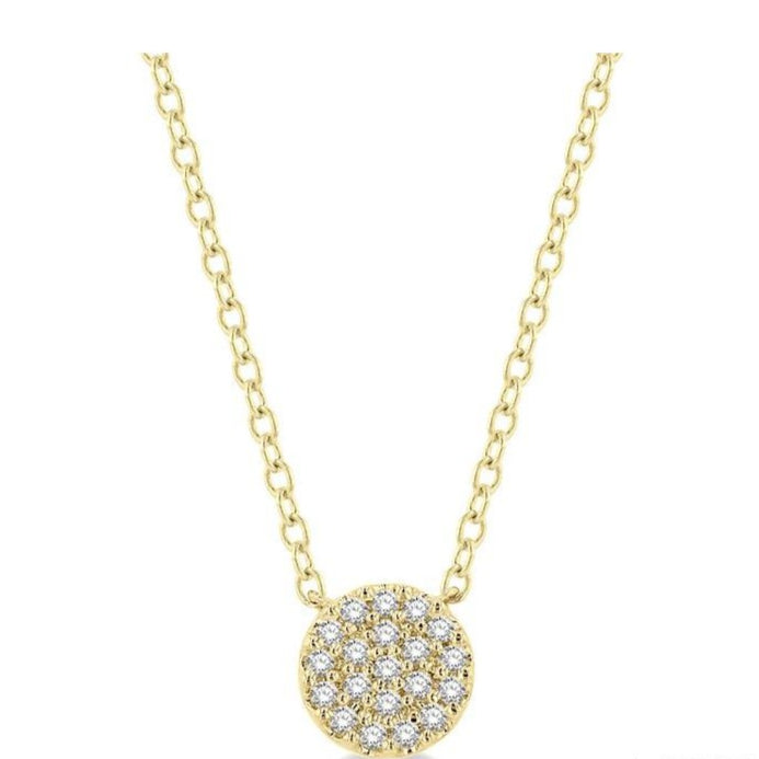 Parkplace Jewelers Disc Petite Diamond Fashion Pendant 646A8PPTSPDYG