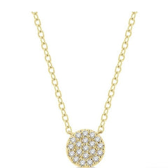 Parkplace Jewelers Disc Petite Diamond Fashion Pendant 646A8PPTSPDYG