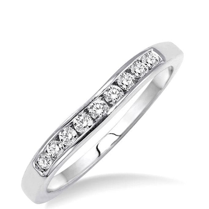 Parkplace Jewelers Channel Set Curved Diamond Wedding Band 31146PPFHWG