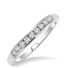 Parkplace Jewelers Channel Set Curved Diamond Wedding Band 31146PPFHWG