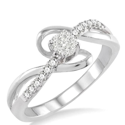 Parkplace Jewelers Round Shape Lovebright Diamond Fashion Ring 34037PPFHWG