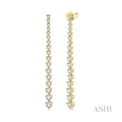 ASHI Riviera Diamond Long Earrings 992J0PPFGERYG-1.50