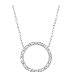 Parkplace Jewelers Circle Baguette Diamond Pendant 995GHPPFHNKWG