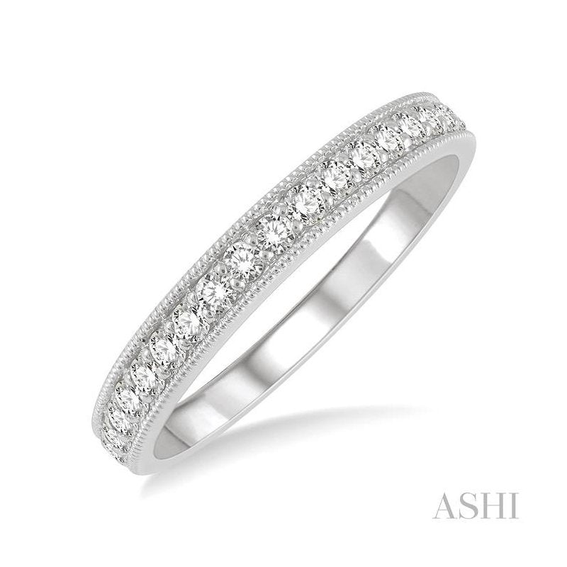 ASHI Diamond Wedding Band 33335PPFGWG