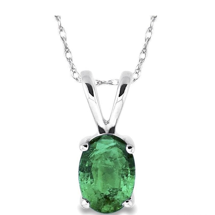Parkplace Jewelers Oval Shape Gemstone Solitaire Pendant 57129PPF@PDEMWG