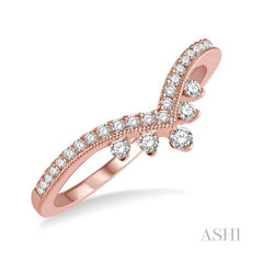 ASHI Chevron Diamond Wedding Band 30196PPFHPG