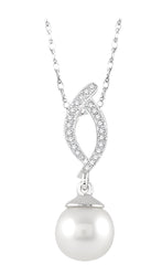 Parkplace Jewelers Pearl & Diamond Fashion Pendant 56839PPTSPDWPWG