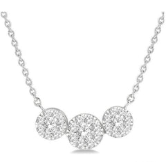 Parkplace Jewelers Round Shape Past Present & Future Lovebright Essential Diamond Necklace 9962UPPFGNKWG