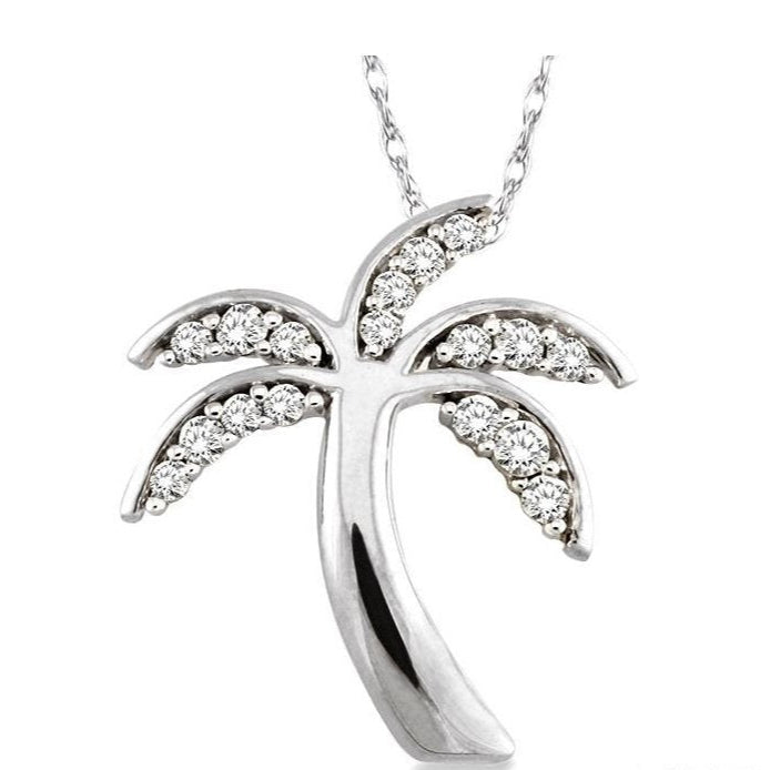 Parkplace Jewelers Palm Tree Diamond Fashion Pendant 63796PPFXPDWG