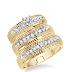 Parkplace Jewelers His & Her Diamond Trio Ring Set 39184PPFXTRYG