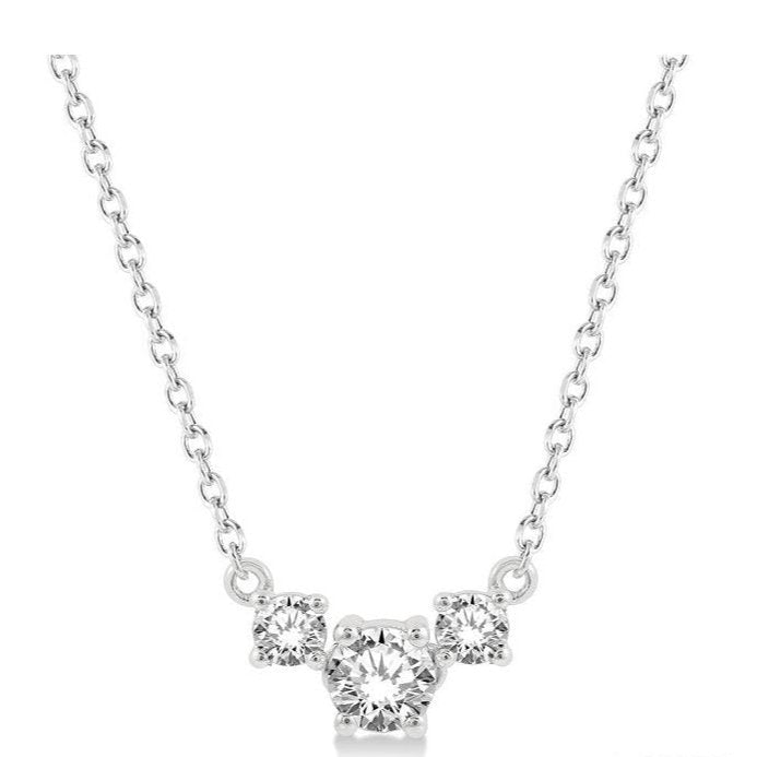 Parkplace Jewelers Round Shape Past Present & Future Diamond Necklace 992HQPPFGNKWG