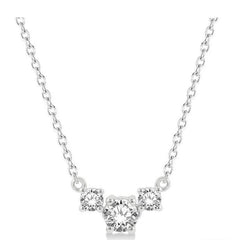 Parkplace Jewelers Round Shape Past Present & Future Diamond Necklace 992HQPPFGNKWG