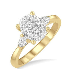 Parkplace Jewelers Oval Shape Lovebright Diamond Engagement Ring 127G2PPFGYW
