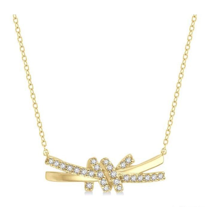 Parkplace Jewelers Love Knot Diamond Fashion Necklace 99980PPTGNKYG