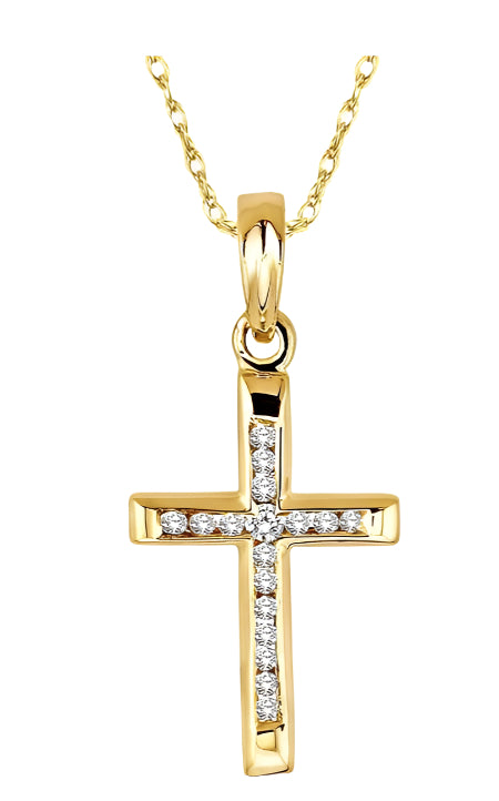 Parkplace Jewelers Channel Set Cross Diamond Pendant 95118PPFXPD