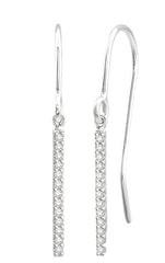 Parkplace Jewelers Vertical Bar Petite Diamond Fashion Earrings 623A8PPTSERWG