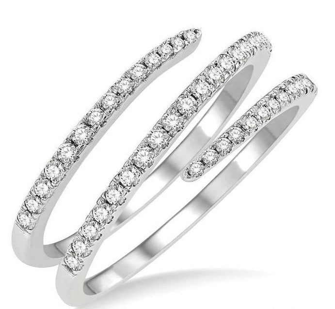 Parkplace Jewelers Spiral Diamond Fashion Open Ring 371C4PPFGWG