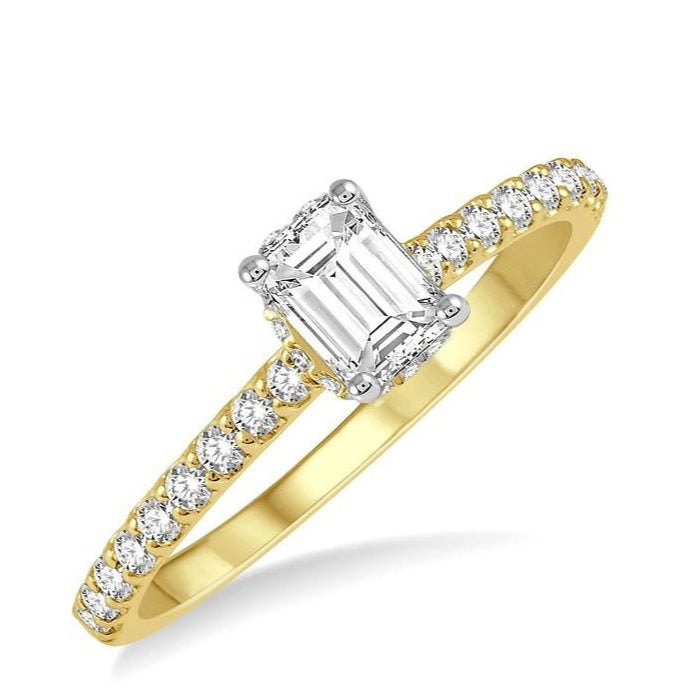 Parkplace Jewelers Emerald Shape Semi-Mount Diamond Engagement Ring 259J7PPFHYG-SM-OC