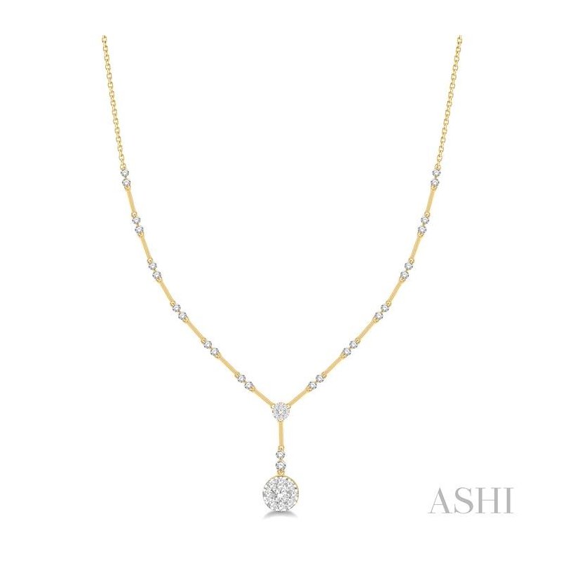 ASHI Lovebright Diamond Necklace 99462PPFGNKYW
