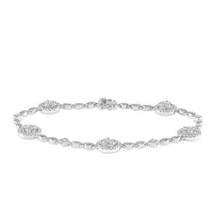 Parkplace Jewelers Round Shape Halo Diamond Bracelet 73281PPFCWG