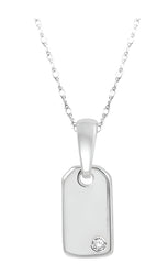 Parkplace Jewelers Dog Tag Diamond Pendant 906F9PPTGPDWG